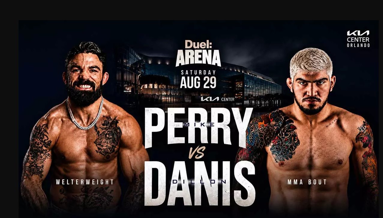 Duel Arena tanıtım afişi — Mike Perry vs Dillon Danis, Cumartesi 29 Ağustos Kia Center Orlando