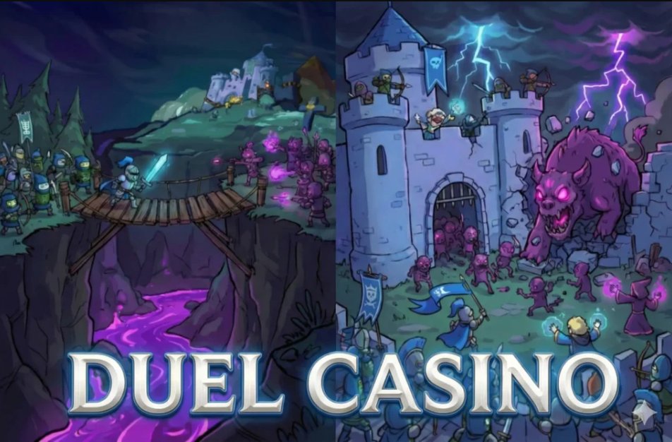 Duel Casino fantasy battle artwork — brand illustration