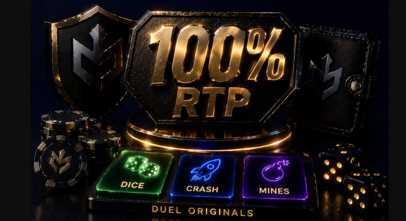 Duel-Originals-Promo — Dice, Crash und Mines nahe 100% effektivem RTP mit Rakeback